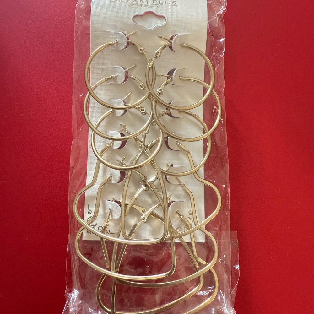 Dream Plus Gold Toned Hoop Earrings Collection
